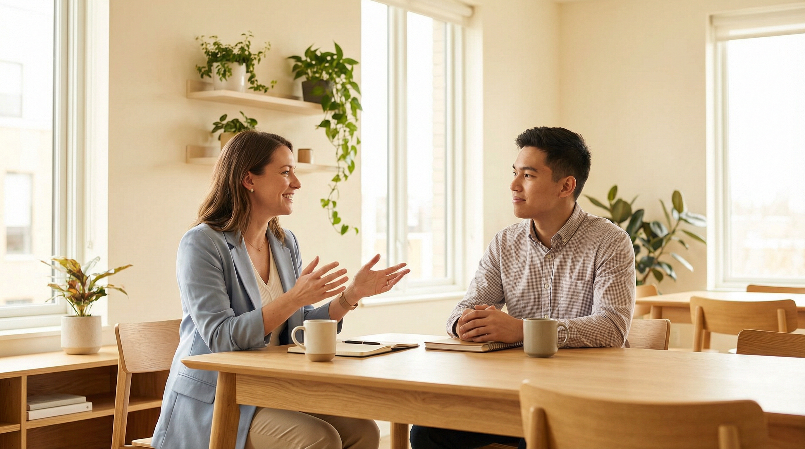 Supportive mentoring session